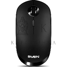 Мышь беспроводная SVEN RX-570SW черный, 1600 dpi, радиоканал, Bluetooth, USB, кнопки - 4