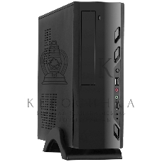 Компьютерный корпус ExeGate EX268693RUS Компьютерный корпус MiniITX ExeGate MI-208 Black, miniITX/mATX, (M300, 80мм), 2хUSB, Audio