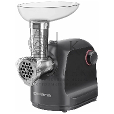 Мясорубка электрическая Polaris PMG1872 RUS серый, 1800 Вт, 2.0 кг/мин, реверс, защита от перегрузки, насадки - 4