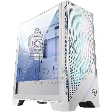 Компьютерный корпус MSI MAG Forge 320R Airflow белый без БП ATX 4x120мм 2xUSB 3.0 audio bott PSU