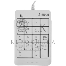 Числовой блок проводной A4Tech Fstyler FK13P, USB, белый