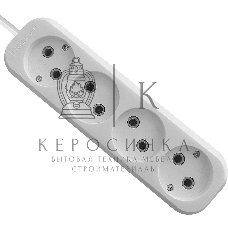 Удлинитель без заземления Defender B240 10 А, 5 м, без заземления