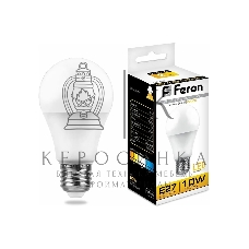 Лампа светодиодная Feron LB-92 10W 230V E27 2700K A60