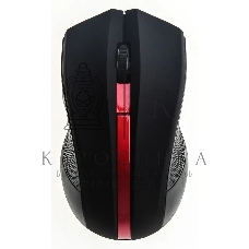 Мышь беспроводная Oklick 615MW черный/красный, 1000 dpi, радиоканал, USB, кнопки - 3