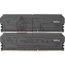 Оперативная память Netac Shadow III, DDR4, 32GB (2x16GB), 3200 MHz, CL16, с радиатором, чёрный