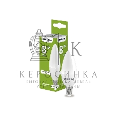 Лампа cветодиодная LED IEK LL-C35-08-230-40-E14-G C35 свеча 8Вт 230В 4000К E14 GENERICA