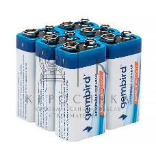 Батарейки солевые Gembird Gb-6F22-6B, тип Крона(6F22), 6шт, коробка