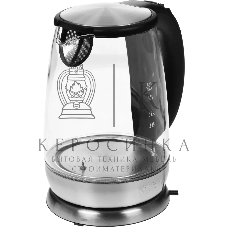 Чайник электрический Kitfort КТ-628 1.7 л, 2200 Вт, серебристый (корпус: стекло)