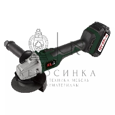 Угловая шлифовальная машина бесщеточная (болгарка) аккумуляторная KLPRO KLAT18BS-50 с регулеровкой оборотов (18В, Li-ion-2шт, 5.0Ач, 115мм, М14, 500-10000 об/мин З/У,в кейсе)