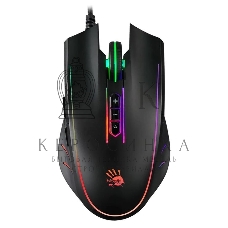 Мышь проводная A4Tech Bloody Q81 черный, 3200 dpi, USB, кнопки - 8