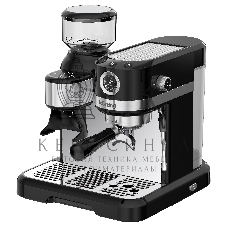 Кофемашина автоматическая Korting KCM 1015 N Ottimo черный/серебристый, исп. кофе - зерновой, 1500 Вт, 19 бар