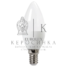 Лампа светодиодная EUROLUX LL-E-C37-7W-230-4K-E14 свеча
