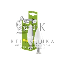Лампа cветодиодная LED IEK LL-C35-12-230-30-E14-G C35 свеча 12Вт 230В 3000К E14 GENERICA