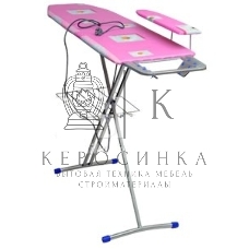 Доска гладильная НИКА 3+, фанера, европодставка под утюг (полимер) с термосиликоном, 122/34,5