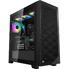 Компьютерный корпус PCCooler C3D510 BK ARGb, Tempered Glass Full Tower, Black, TG, 0.7 SPCC, 3x120мм ARGb E-ATX, ATX, mATX, mITX 170/390/410мм 2x2.5