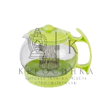 Чайник заварочный Mallony Decotto-1100 с пластик ручкой, фильтр из нерж ст, 1,1 л