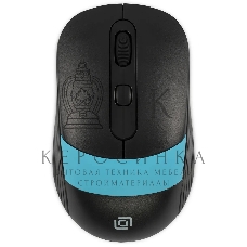 Мышь беспроводная Oklick 310MW черный/синий, 3200 dpi, радиоканал, USB, кнопки - 4