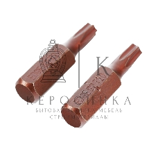 Бита EDGE by PATRIOT T20, сталь S2, длина 25 мм, 2шт в блистере