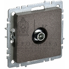 Розетка телевизионная проходная IEK BRITE РТВ10-0-БрТБ темная бронза