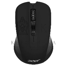 Мышь беспроводная Acer OMR010 черный, 1200 dpi, радиоканал, USB, кнопки - 3