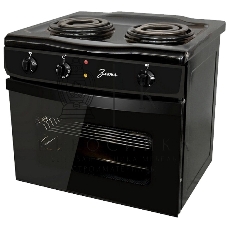 Плита электрическая Злата 231Т черный, конфорок 2 шт, духовка 25 л, 43 см x 47 см x 50 см