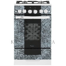 Плита газовая Gefest 5500-02 0113 мрамор, конфорок 4 шт, духовка 52 л, 50 см x 85 см x 58.5 см