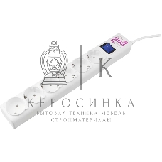 Сетевой фильтр PowerCube Фильтр-удлинитель (SPG(5+1)-16B-5M) 6 розеток, 5м,16А/3,5 кВт, белый