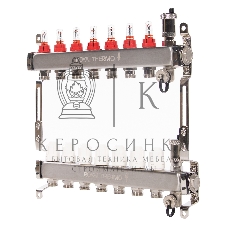Коллектор Royal Thermo нерж. в сборе с расходомерами 1