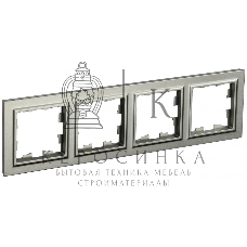 Рамка 4-местная IEK BRITE РУ-4-БрШ (BR-M42-K37) шампань
