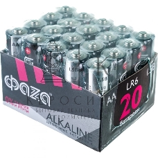 Элемент питания JazzWay LR 6 (AA) алкалиновая, уп. 20 шт. ФАZА Alkaline Pack-20