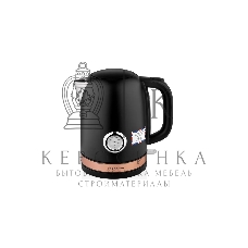 Чайник электрический BRAYER BR1005BK 2200 Вт.1.7 л, STRIX, сталь окраш, термометр, черный