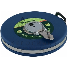 Рулетка геодезическая Сибртех 30 м х 13 мм, закрытый корпус, фиберглассовая лента