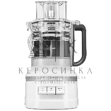 Кухонный комбайн KitchenAid 5KFP1318EWH, мощность 400 Вт, объем чаши 3.1 л, импульсный режим, белый