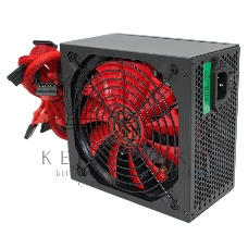 Блок питания Ginzzu PC500 (Red), 500Вт 80 PLUS, 140мм, черный
