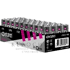 Элемент питания JazzWay LR 6 (AA) алкалиновая уп. 40 шт. ФАZА Alkaline Pack-40
