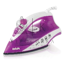 Утюг BBK ISE-1802 фиолетовый/белый, 1800 Вт, 20 г/мин, 60 г/мин, 180 мл