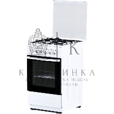 Плита комбинированная Flama L RK 23-126 белый, конфорок 3 газовых и 1 электрическая, духовка 50 л, 50 см x 85 см x 60 см