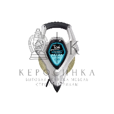 Рулетка геодезическая Gross 31480 50 мх13 мм откр. корп. металл. лента super-нейлон двуст. шкала