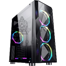 Компьютерный корпус Aerocool/Formula F-3401 (V1) черный без БП ATX 3x120мм 2xUSB 2.0 1xUSB 3.0 audio bott PSU