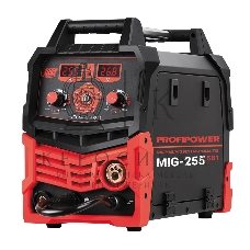 Полуавтомат сварочный многофункциональный ProfiPower MIG-250 5 в 1 (MIG/MAG MIG NO GAS/ММА/TIG)(20-250A,140-240B,0.8/1.0мм проволки) E0258