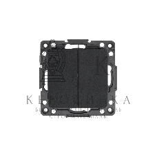 Механизм выключателя EKF EZV10-023-10 Стокгольм PROxima 2-кл. 10А, автоматические клеммы, черный
