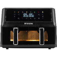 Аэрогриль Hyundai HYF-9089 черный, 2400 Вт, 11 л, сенсор, 9 программ