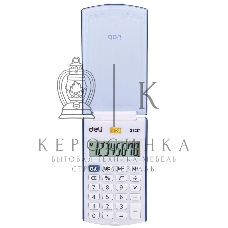 Калькулятор карманный Deli E39217/BLUE синий 8-разр.