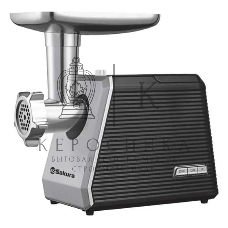 Мясорубка электрическая Sakura SA-6424BK черный, 2000 Вт, 3.5 кг/мин, реверс, защита от перегрузки, насадки - 4