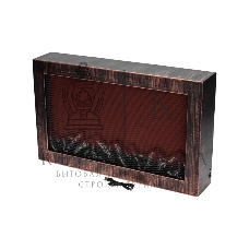 Светодиодный камин Neon-night Ретро с эффектом живого огня 60,3х11х36,8см, работает от батареек 3хС (в комплект не входят) или от USB (в комплекте), бронзовый