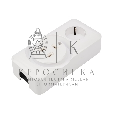 Розетка РШ/Евро Rexant двойная для электрической плиты 32 А/16 A, 250 В, 2Р+РЕ (ОУ) белая