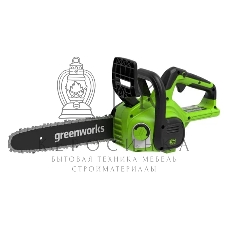 Цепная пила аккумуляторная GreenWorks G24CS25K4, 24V, 25 см, c АКБ 4А·ч и ЗУ (2007707UB)