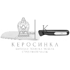 Нож кухонный Rondell Bayoneta RD-1571 стальной сантоку лезв. 180 мм прямая заточка черный блистер