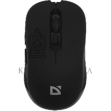 Мышь беспроводная Defender Gassa MM-105 черный, 1600 dpi, радиоканал, USB, кнопки - 6
