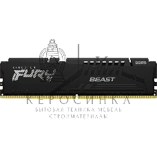 Оперативная память Kingston Fury Beast, DDR5, 16Gb (1x16GB), 5600MHz, CL36, DIMM, с радиатором, черный